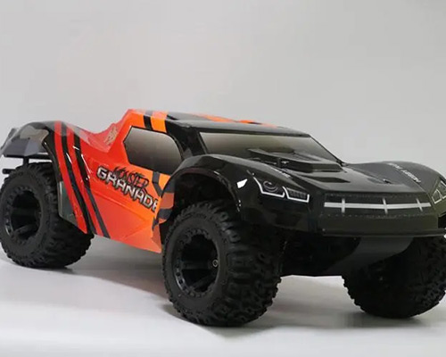 Container remote-controlled model vehicle