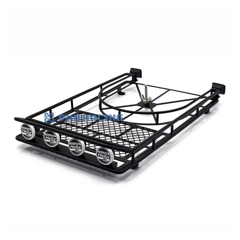 SCX10/D90 Cherokee luggage rack with LED light spare tire clip, set of PMM59854 special price