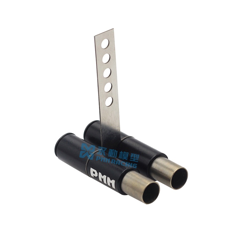 1/10 climbing car simulation car simulation stainless steel double exhaust pipe mood piece PMM80190